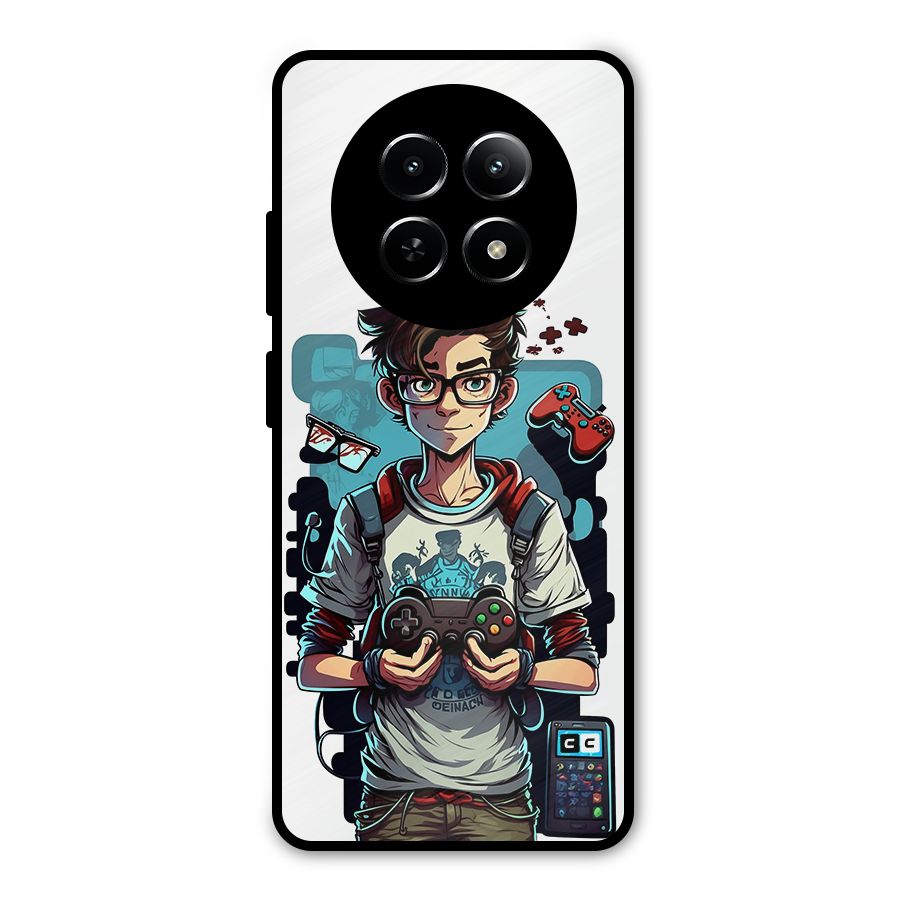 Cool Gamer Guy Metal Back Case for Realme 12 5G