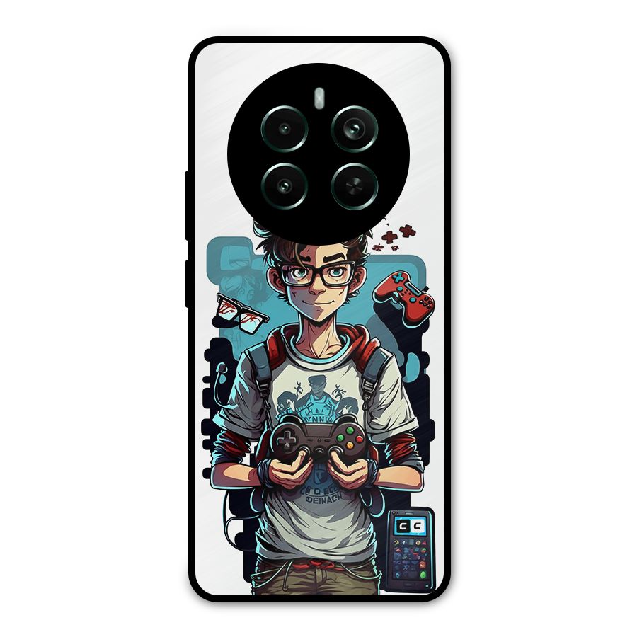 Cool Gamer Guy Metal Back Case for Realme 12 Pro Plus