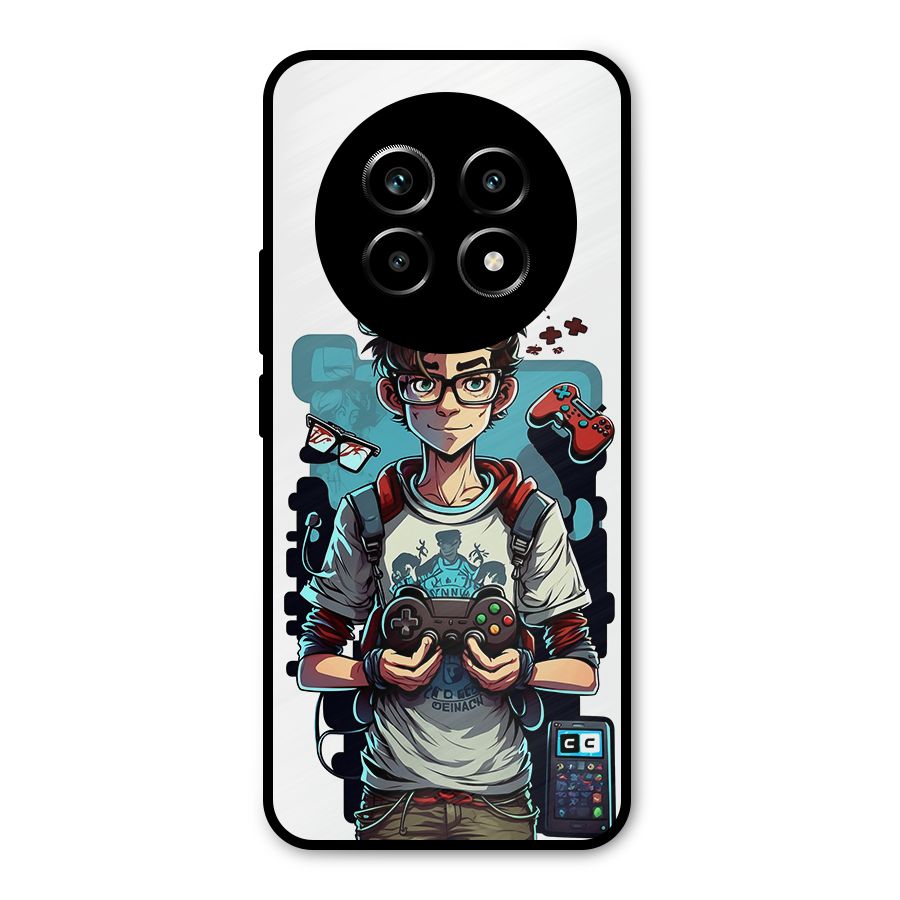Cool Gamer Guy Metal Back Case for Realme 13 Pro