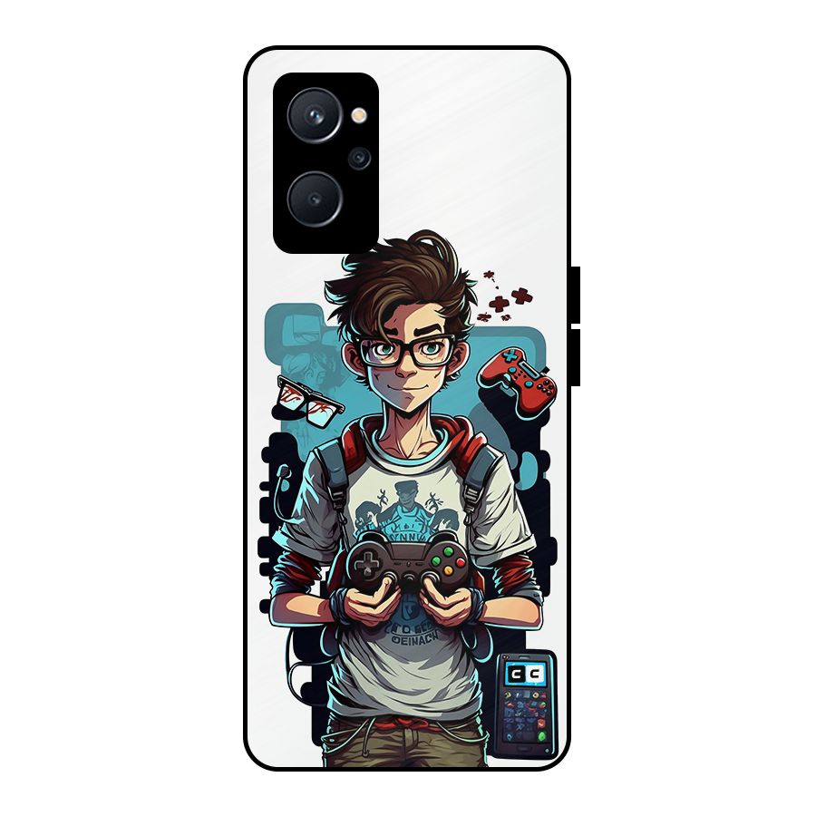 Cool Gamer Guy Metal Back Case for Realme 9i 5G