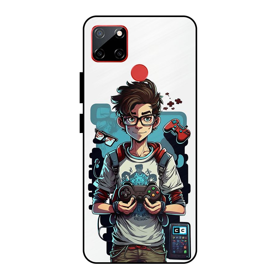 Cool Gamer Guy Metal Back Case for Realme C12