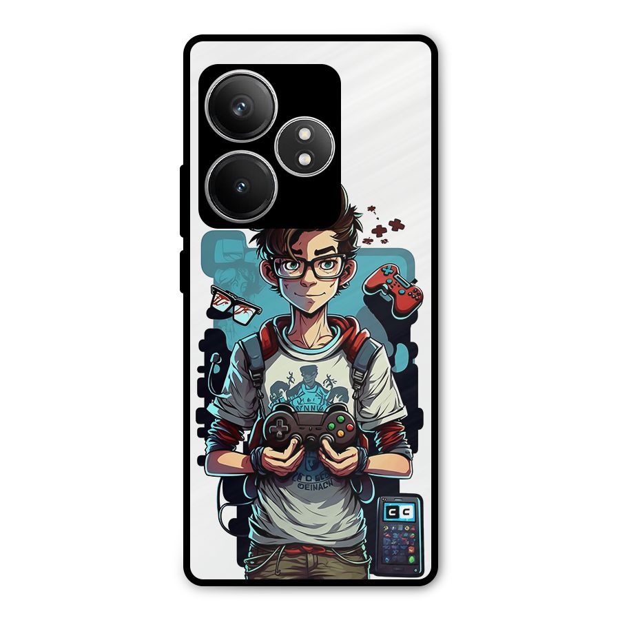 Cool Gamer Guy Metal Back Case for Realme GT 6T