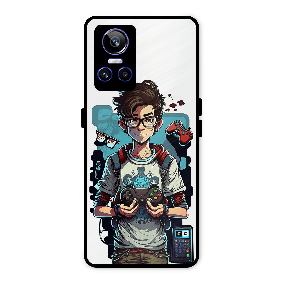 Cool Gamer Guy Metal Back Case for Realme GT Neo 3