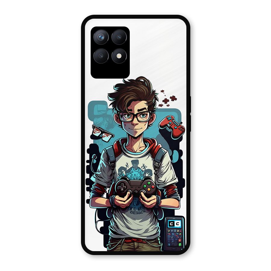 Cool Gamer Guy Metal Back Case for Realme Narzo 50