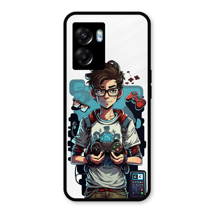 Cool Gamer Guy Metal Back Case for Realme Narzo 50 5G