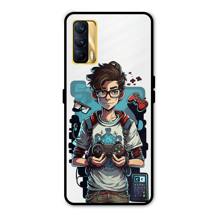 Cool Gamer Guy Metal Back Case for Realme X7