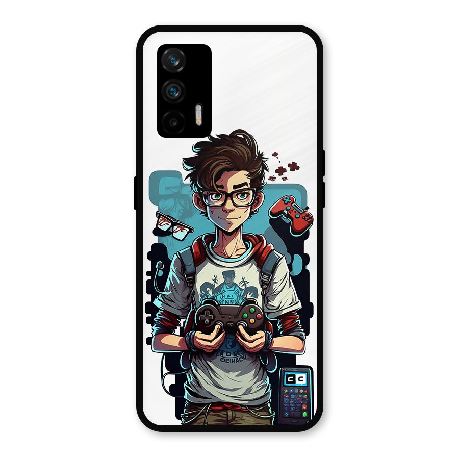 Cool Gamer Guy Metal Back Case for Realme X7 Max