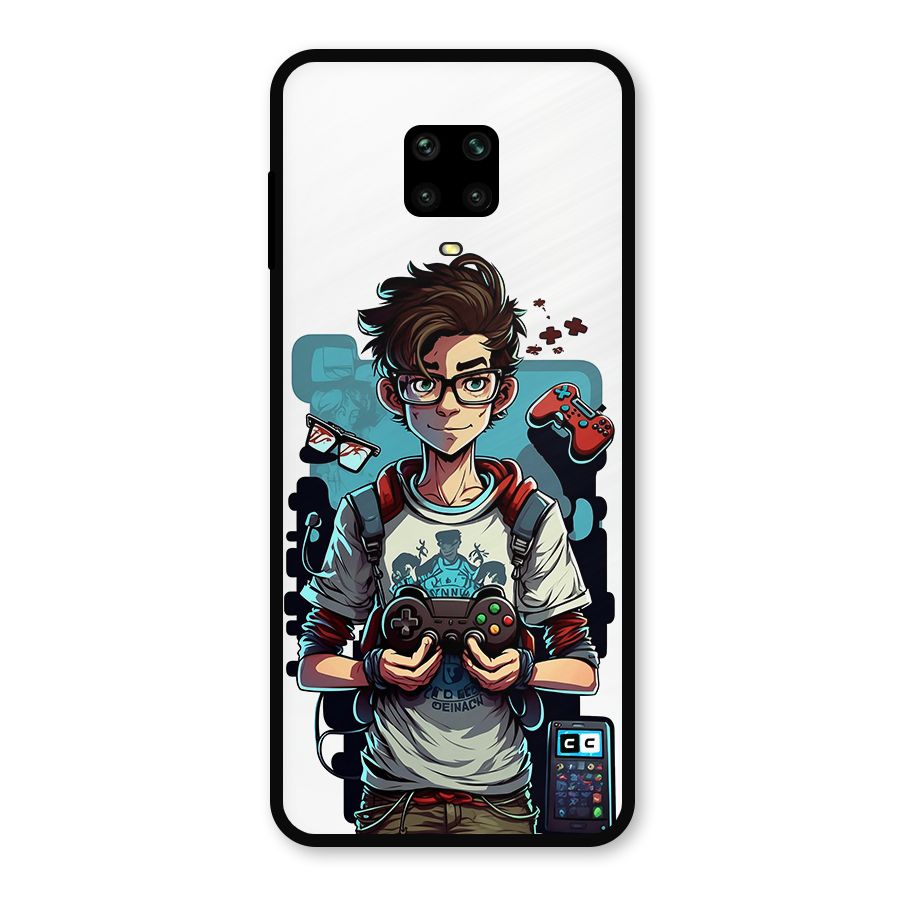 Cool Gamer Guy Metal Back Case for Redmi Note 9 Pro Max