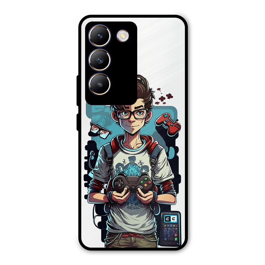 Cool Gamer Guy Metal Back Case for Vivo T3 5G