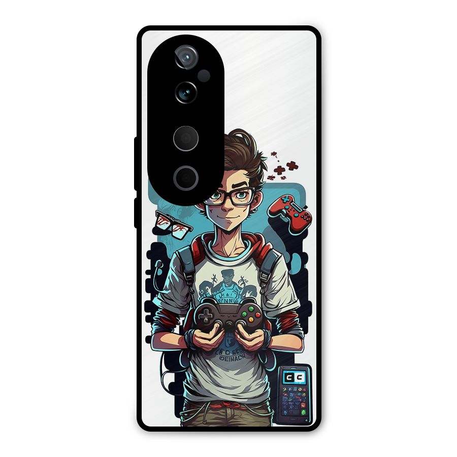 Cool Gamer Guy Metal Back Case for Vivo T3 Ultra