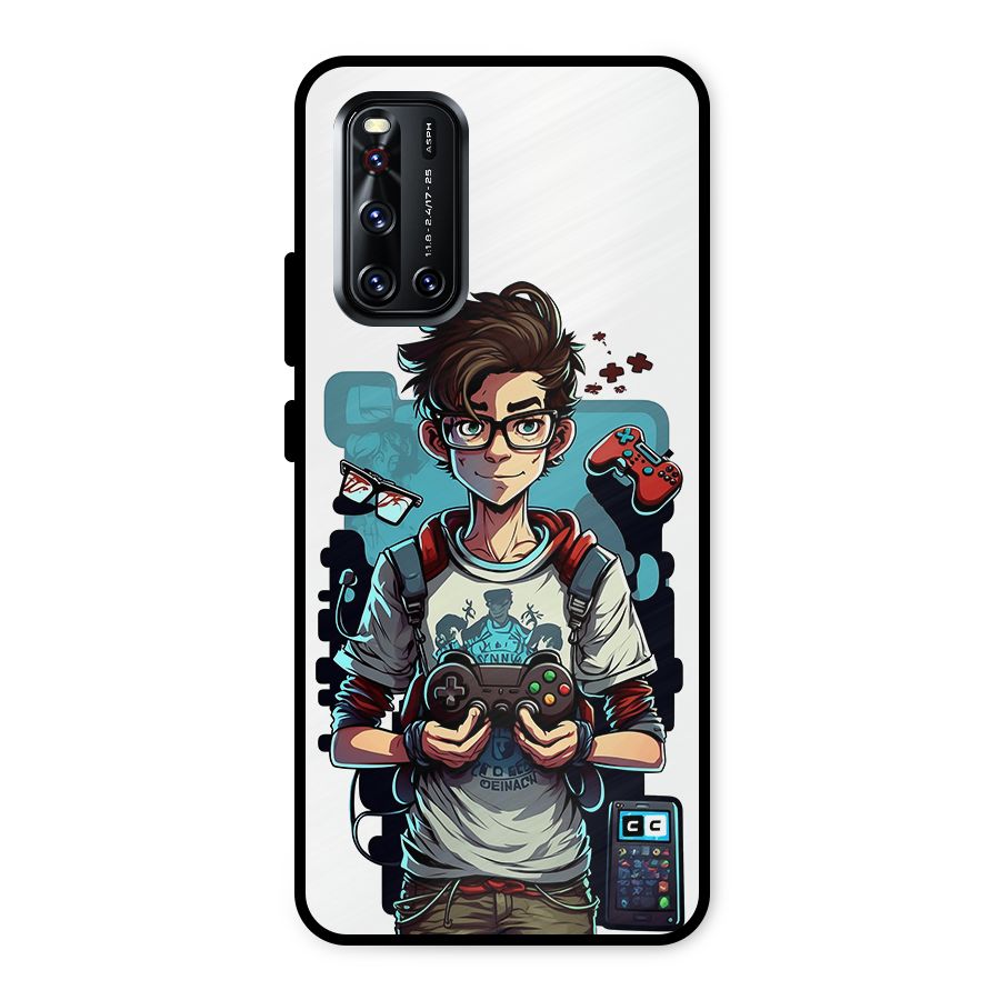 Cool Gamer Guy Metal Back Case for Vivo V19