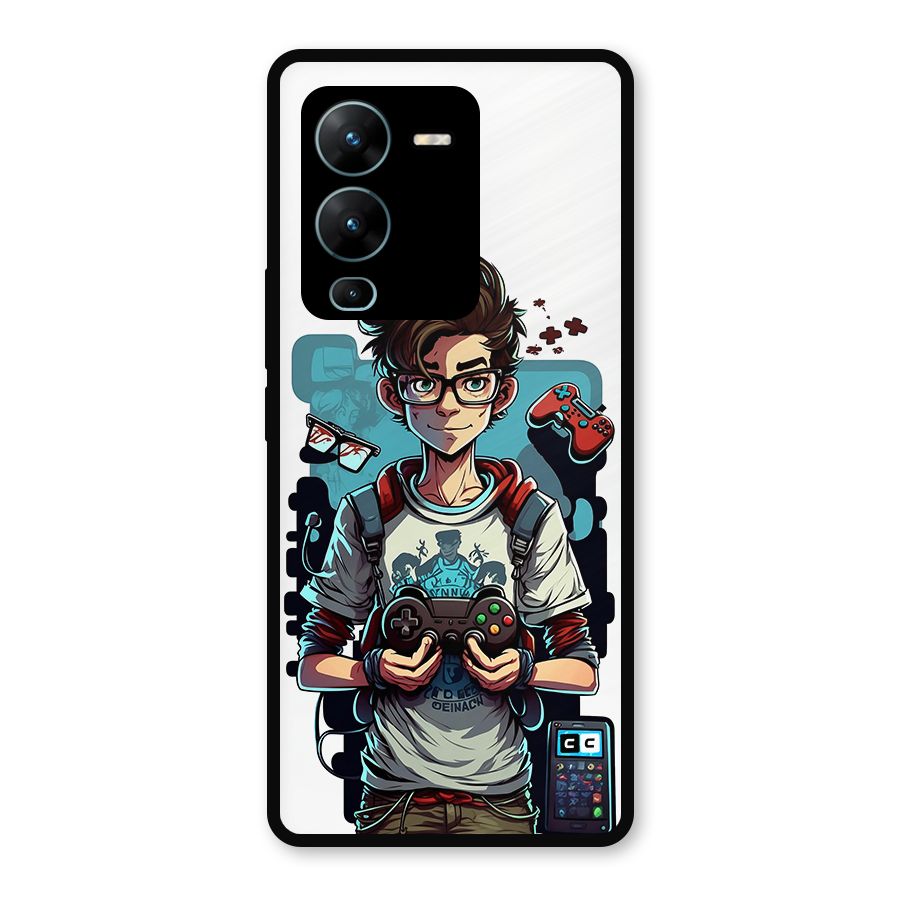 Cool Gamer Guy Metal Back Case for Vivo V25 Pro