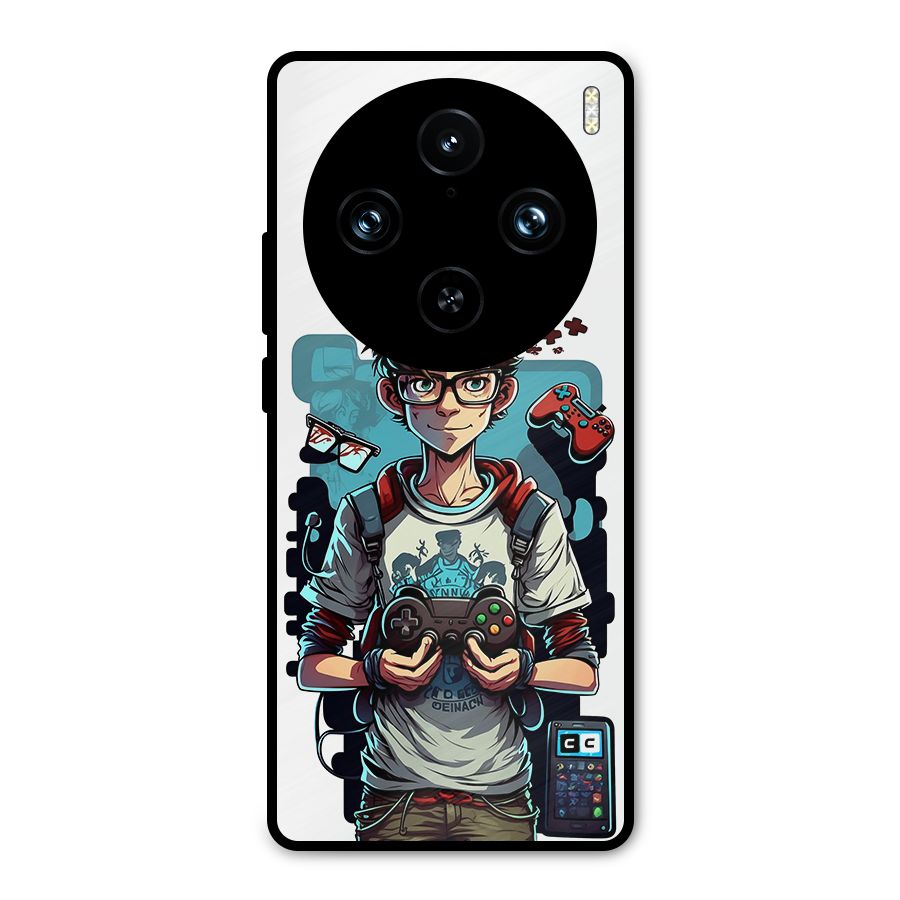Cool Gamer Guy Metal Back Case for Vivo X100 Pro