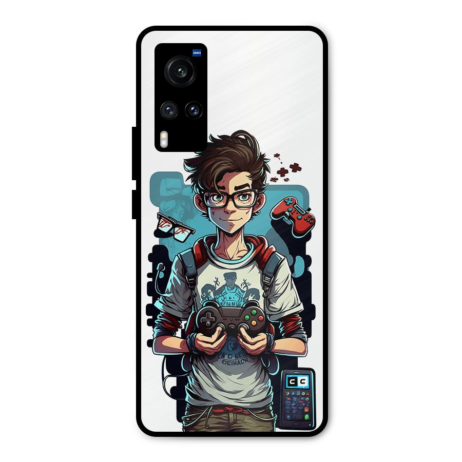 Cool Gamer Guy Metal Back Case for Vivo X60