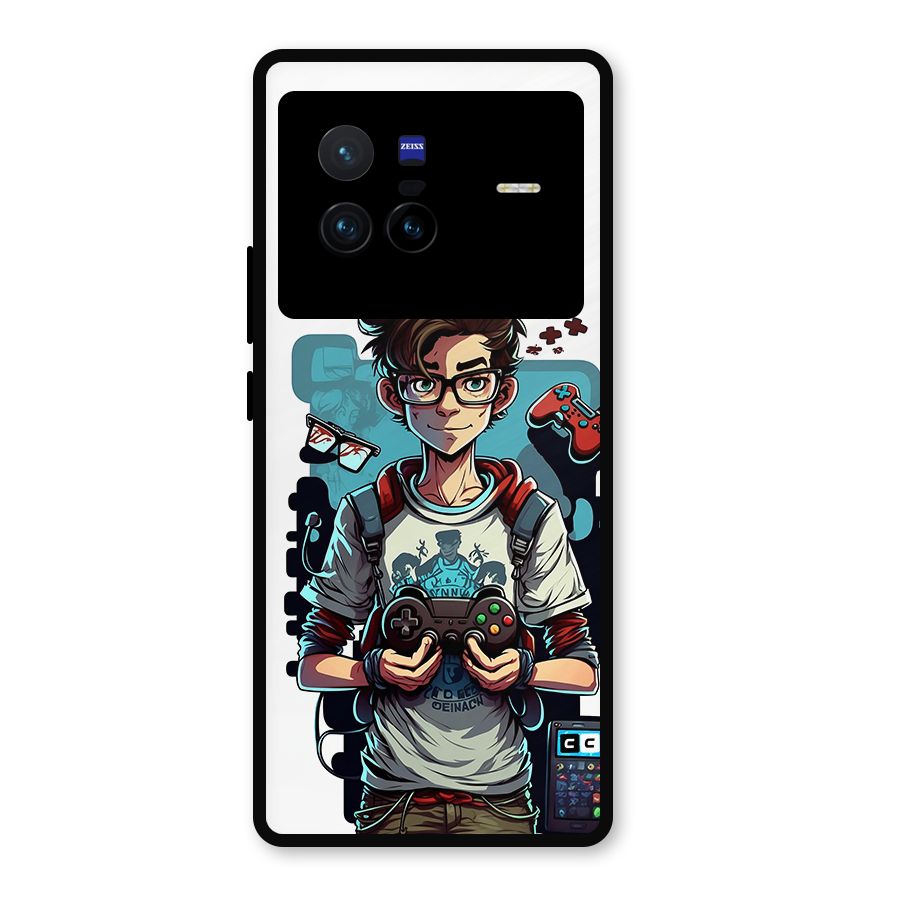 Cool Gamer Guy Metal Back Case for Vivo X80