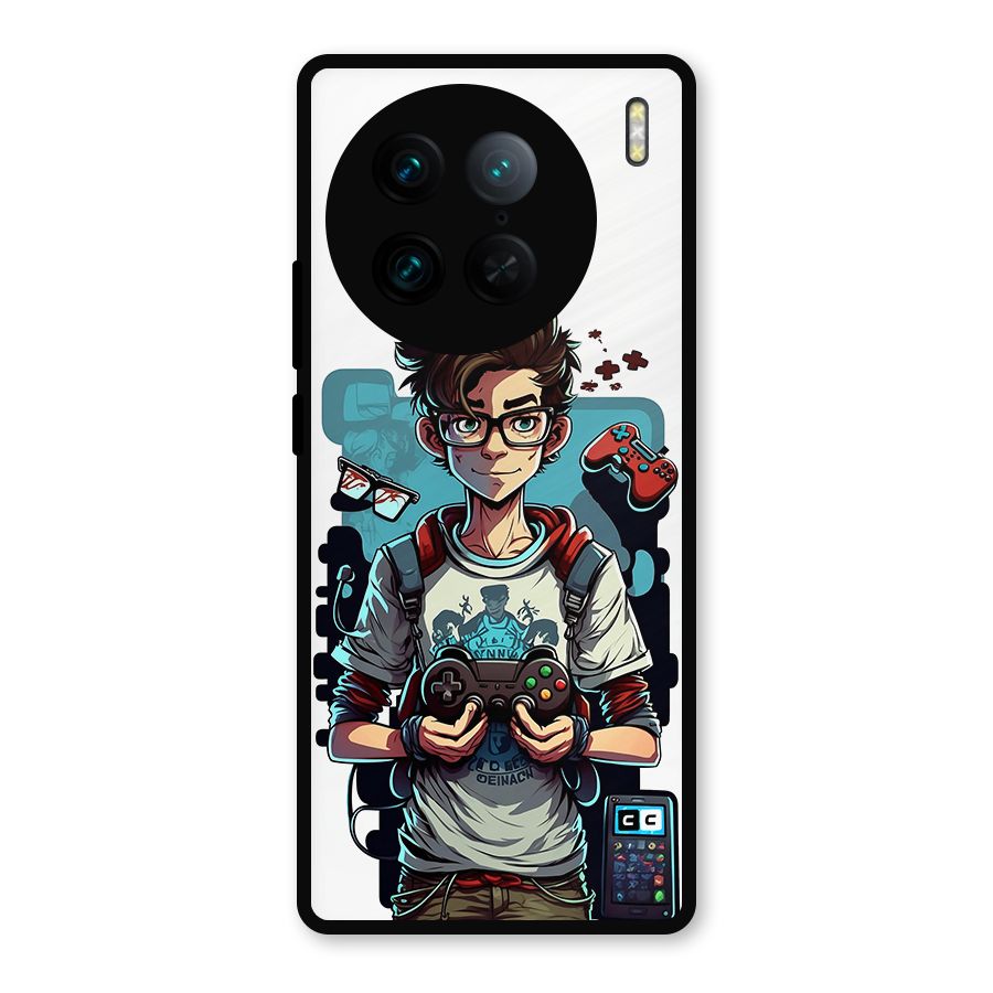 Cool Gamer Guy Metal Back Case for Vivo X90 Pro