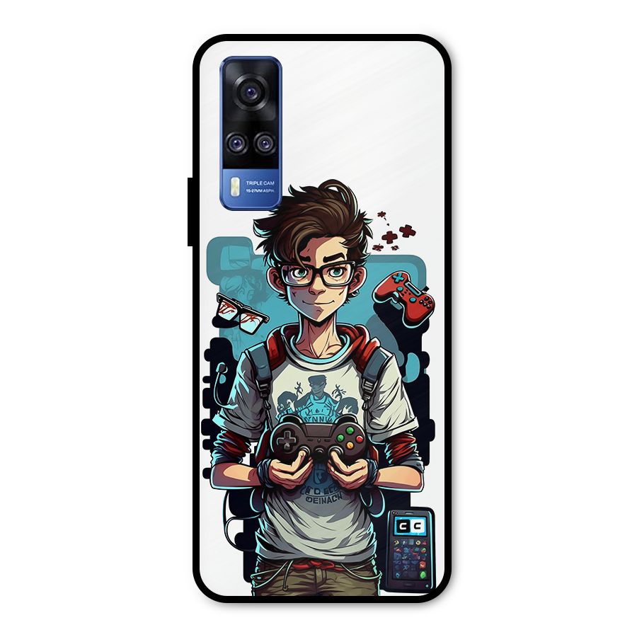Cool Gamer Guy Metal Back Case for Vivo Y51A