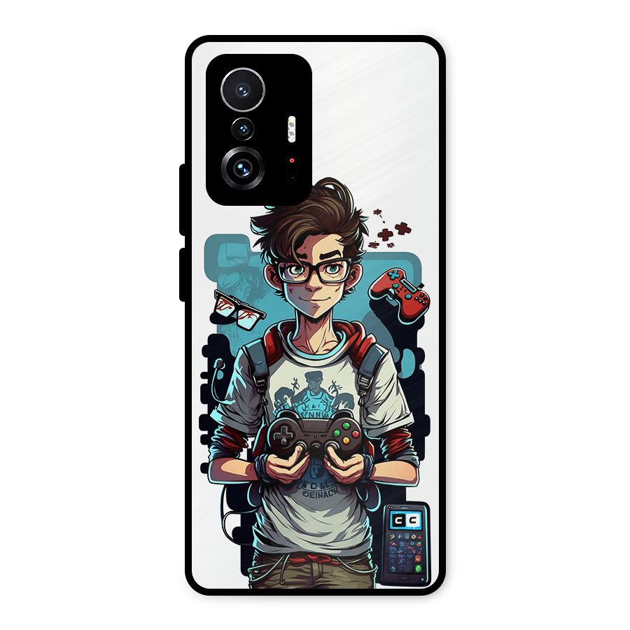 Cool Gamer Guy Metal Back Case for Xiaomi 11T Pro