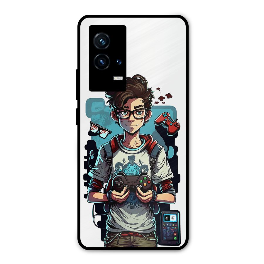 Cool Gamer Guy Metal Back Case for iQOO 9 5G