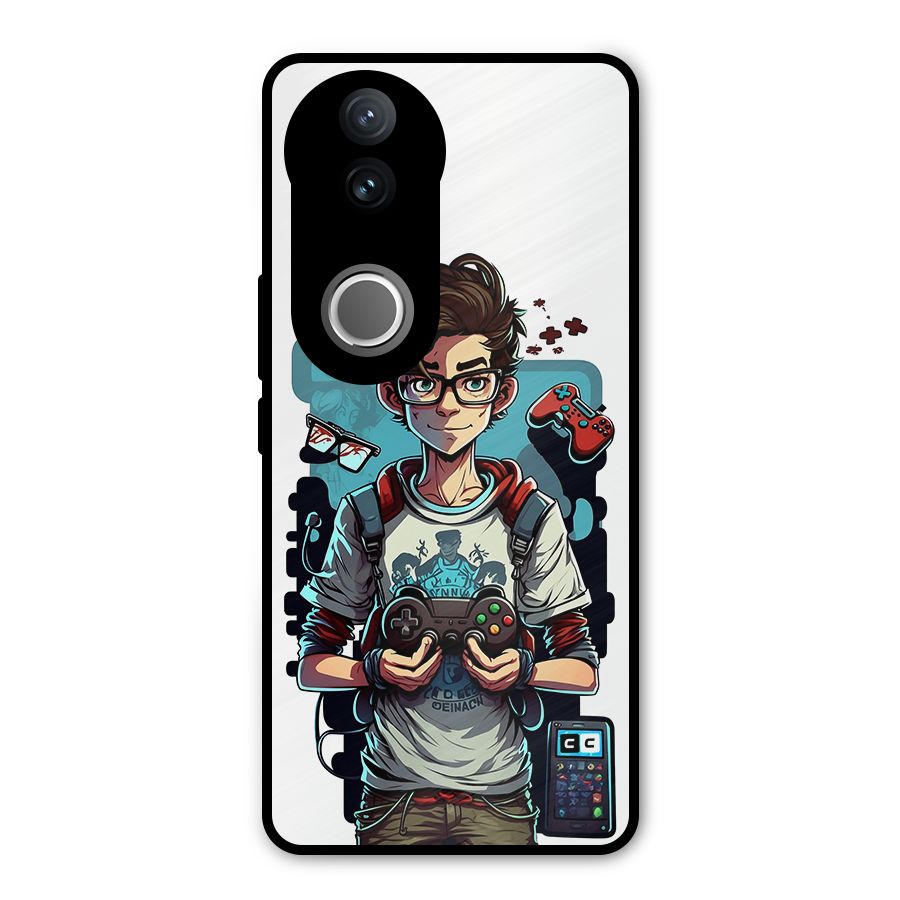 Cool Gamer Guy Metal Back Case for iQOO Z10R