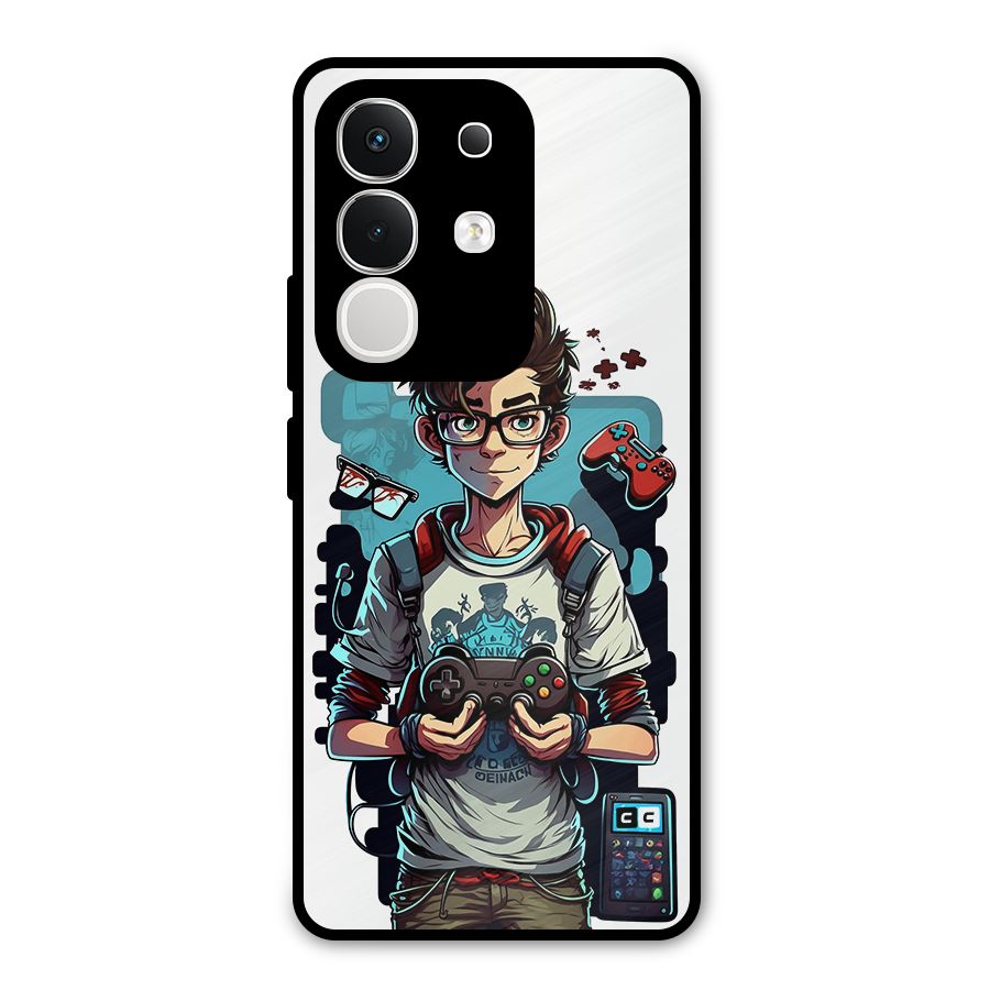 Cool Gamer Guy Metal Back Case for iQOO Z10x