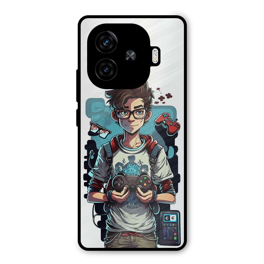 Cool Gamer Guy Metal Back Case for iQOO Z9 Turbo