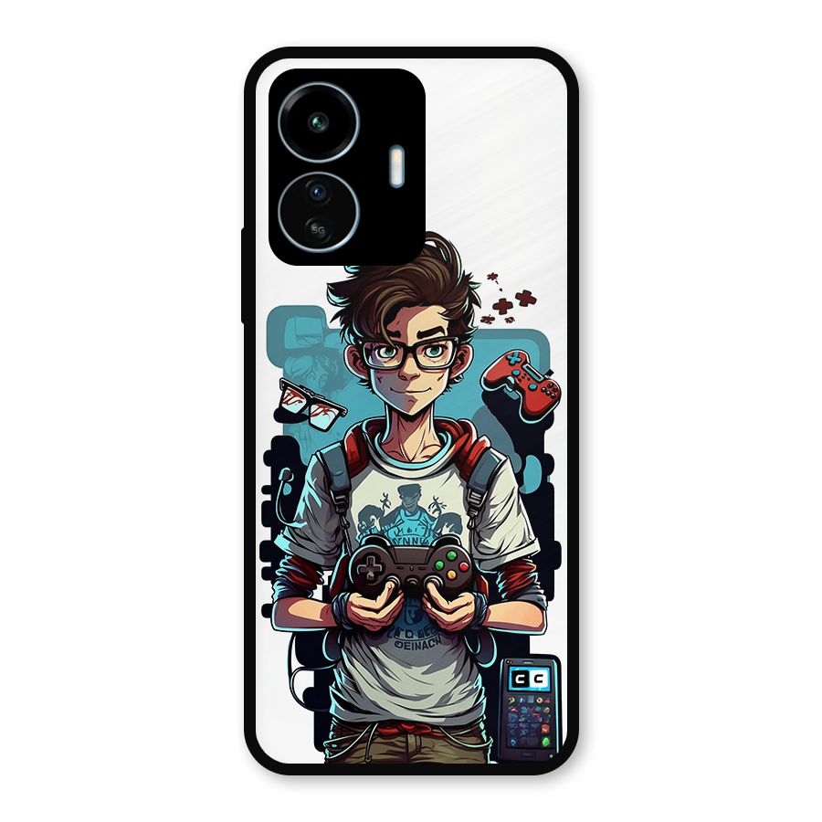 Cool Gamer Guy Metal Back Case for vivo iQOO Z6 Lite 5G