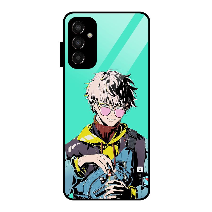 Cool Gojo Glass Back Case for Galaxy F13