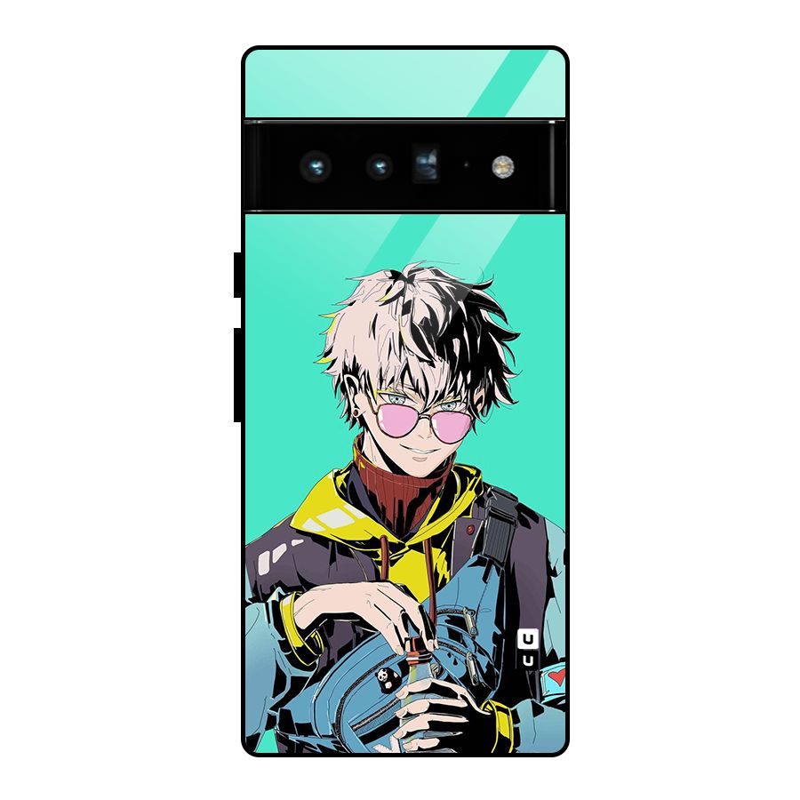 Cool Gojo Glass Back Case for Google Pixel 6 Pro