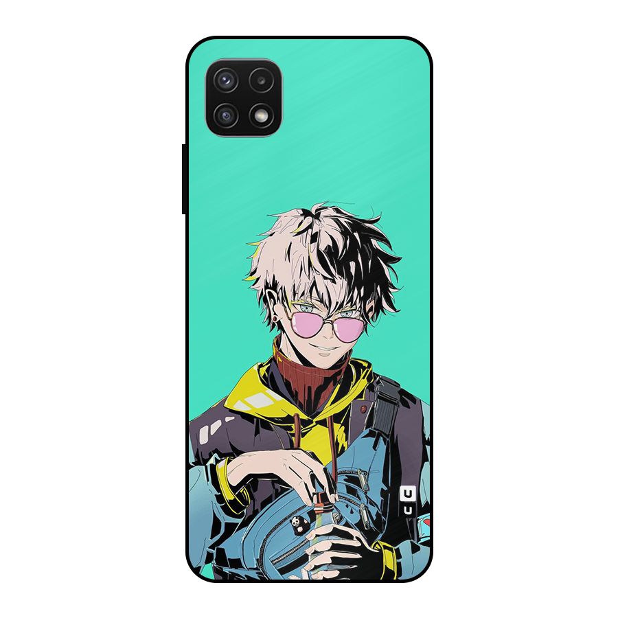 Cool Gojo Metal Back Case for Galaxy A22 5G