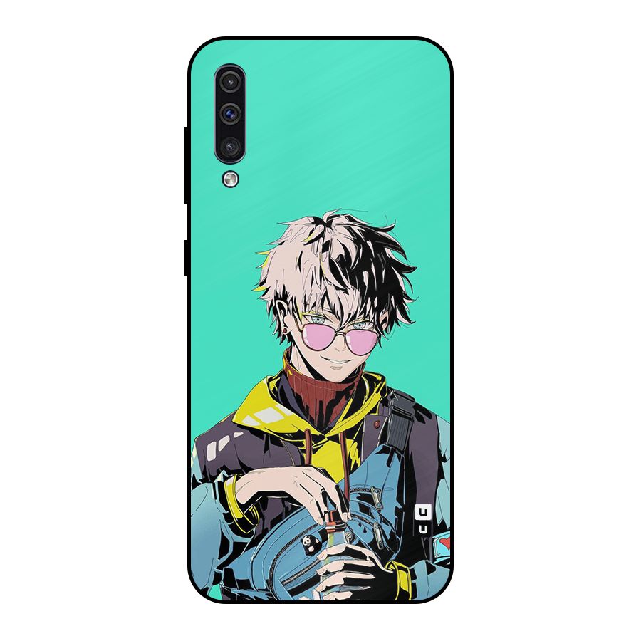 Cool Gojo Metal Back Case for Galaxy A30s