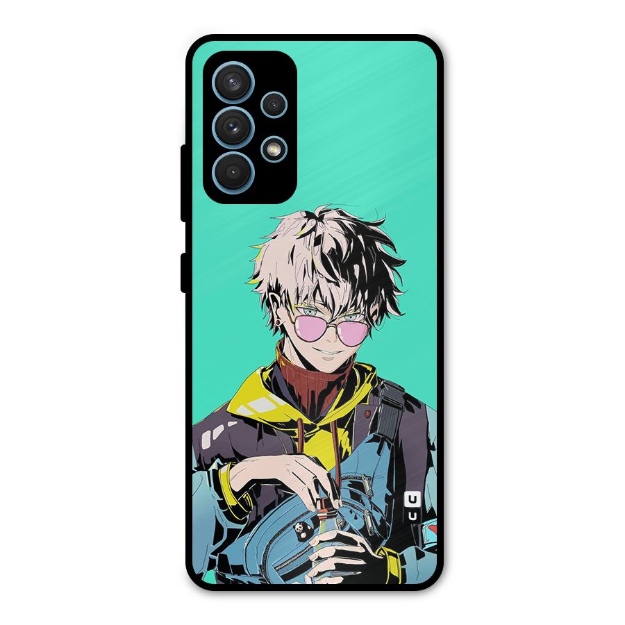Cool Gojo Metal Back Case for Galaxy A32