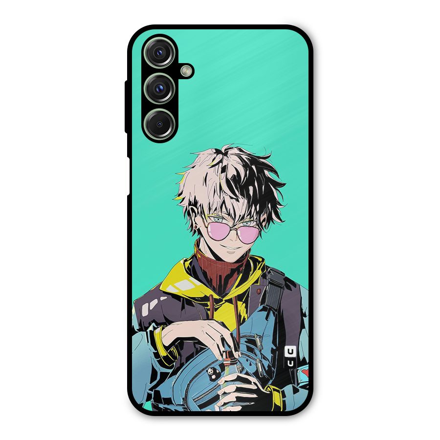 Cool Gojo Metal Back Case for Galaxy F34