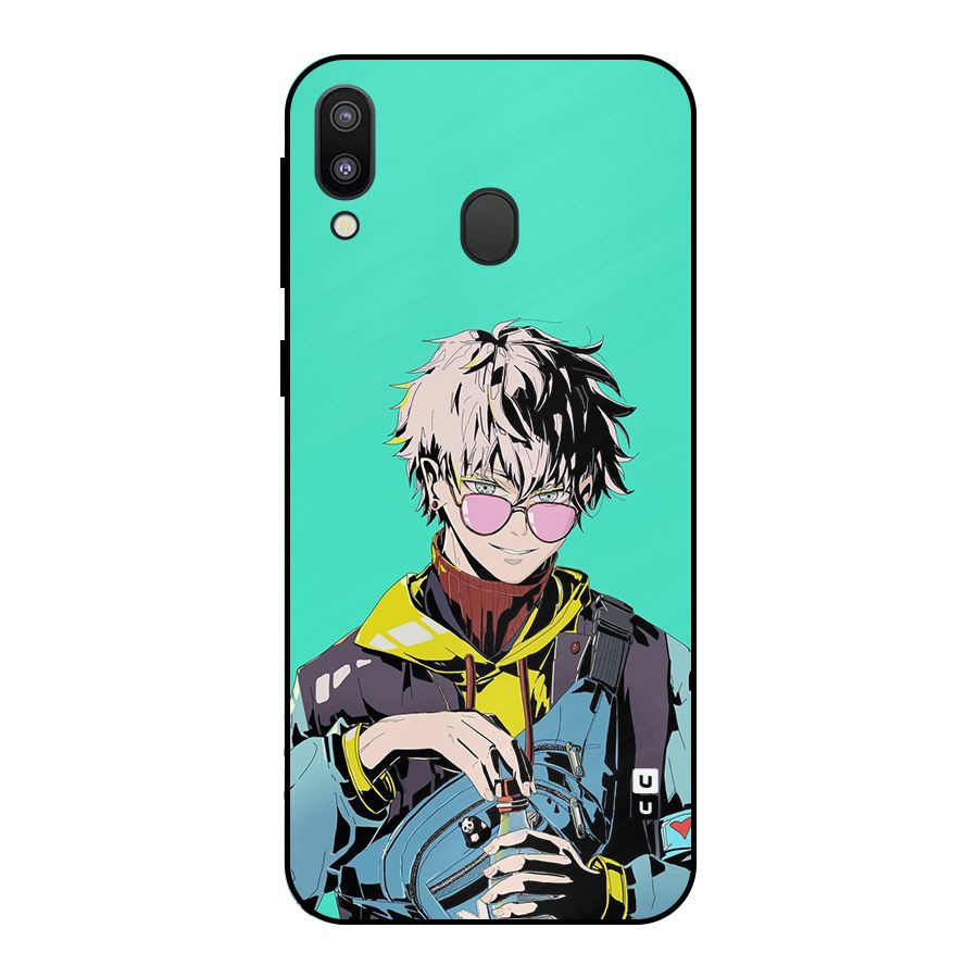 Cool Gojo Metal Back Case for Galaxy M20