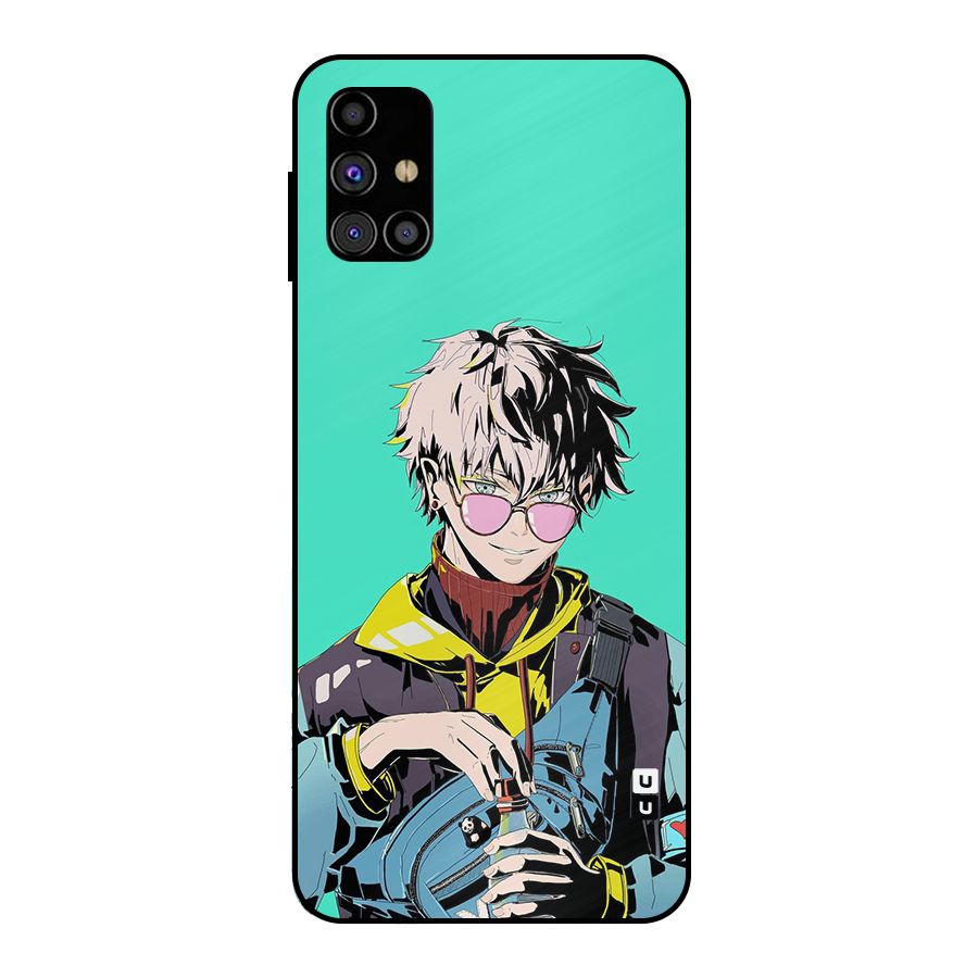 Cool Gojo Metal Back Case for Galaxy M31s