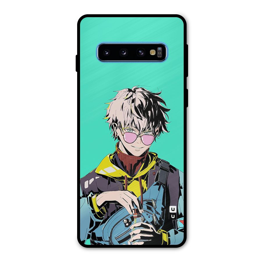 Cool Gojo Metal Back Case for Galaxy S10