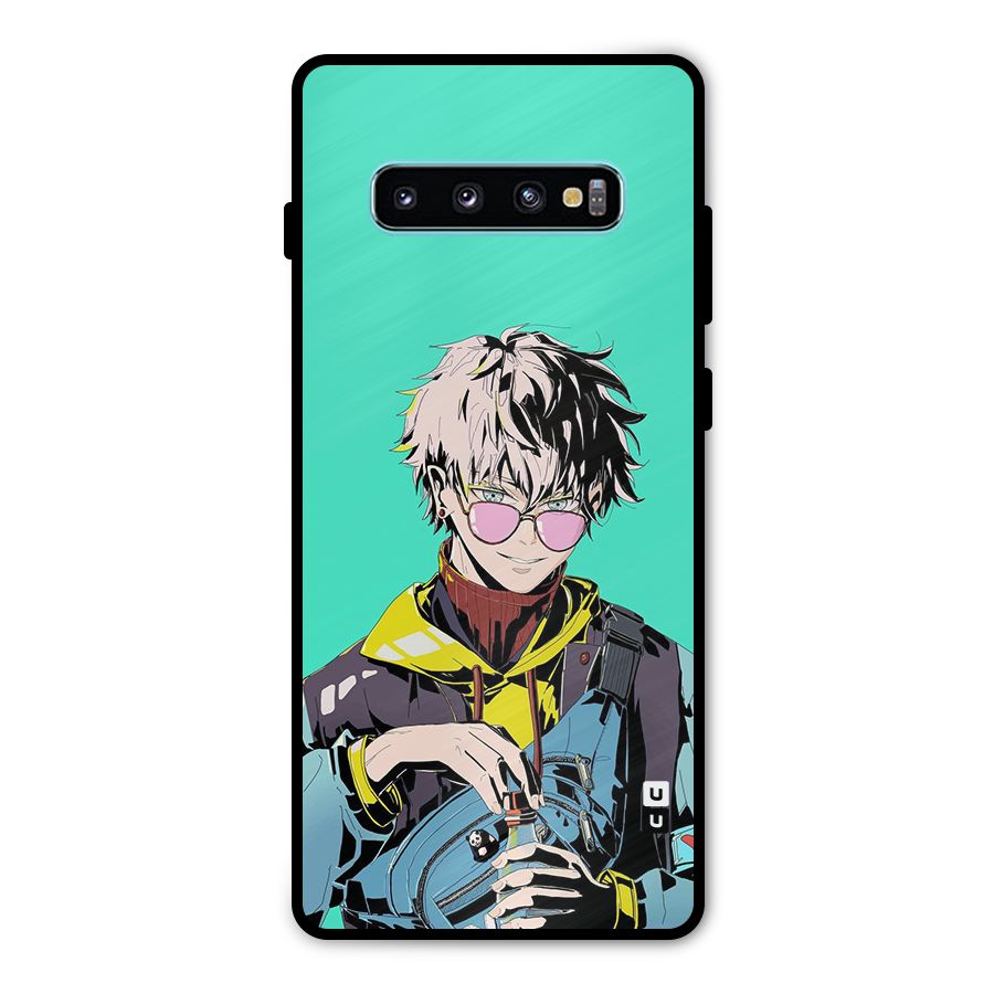 Cool Gojo Metal Back Case for Galaxy S10 Plus