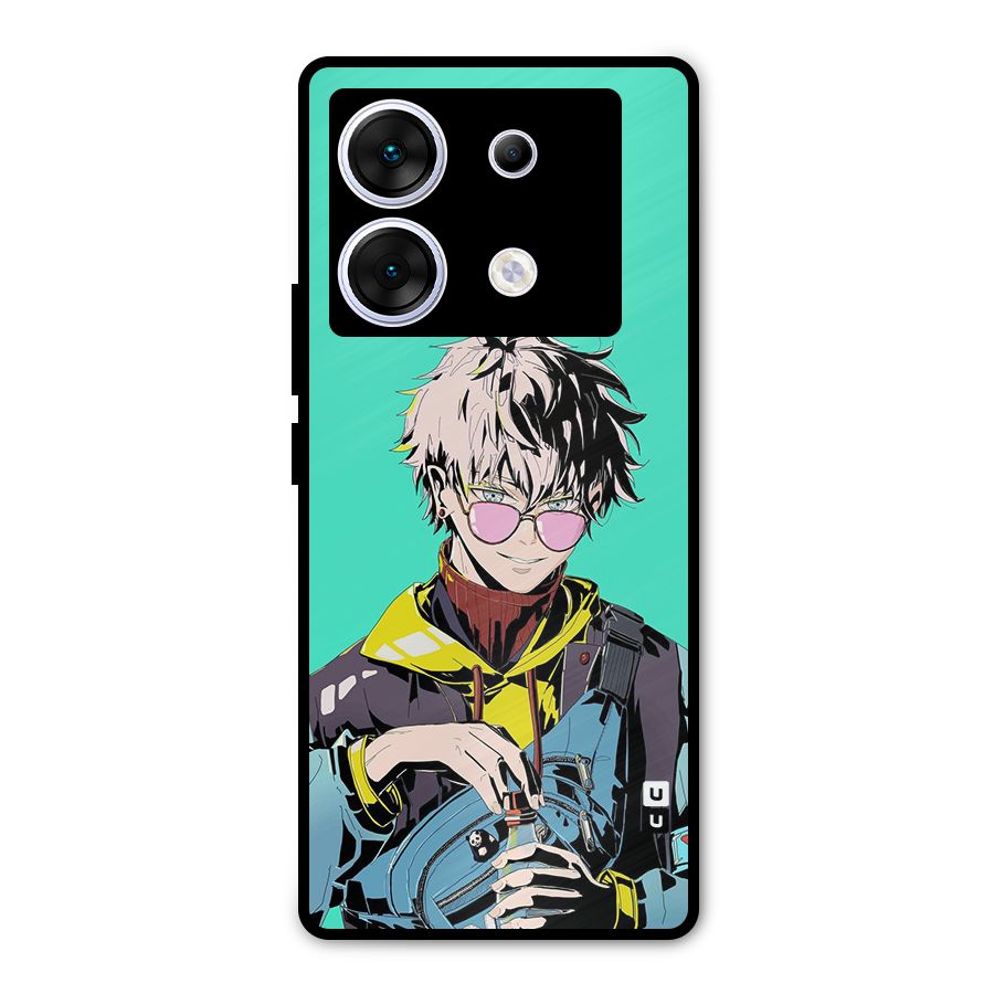 Cool Gojo Metal Back Case for Infinix Zero 30 5G
