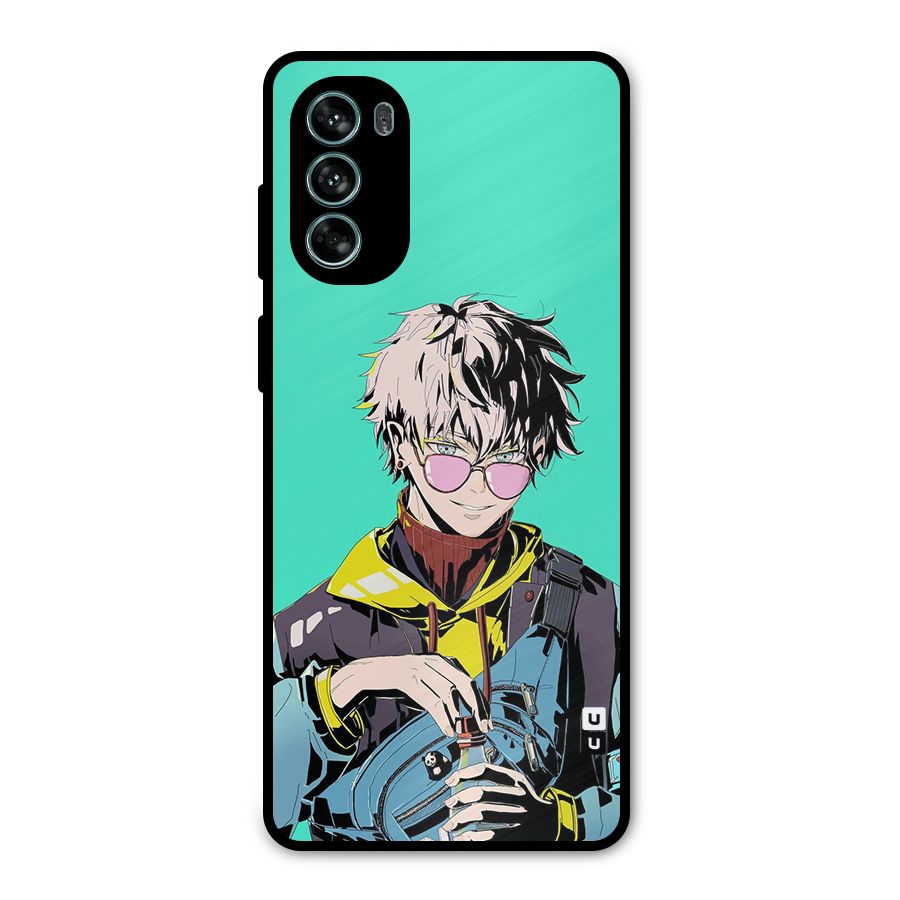 Cool Gojo Metal Back Case for Moto G62