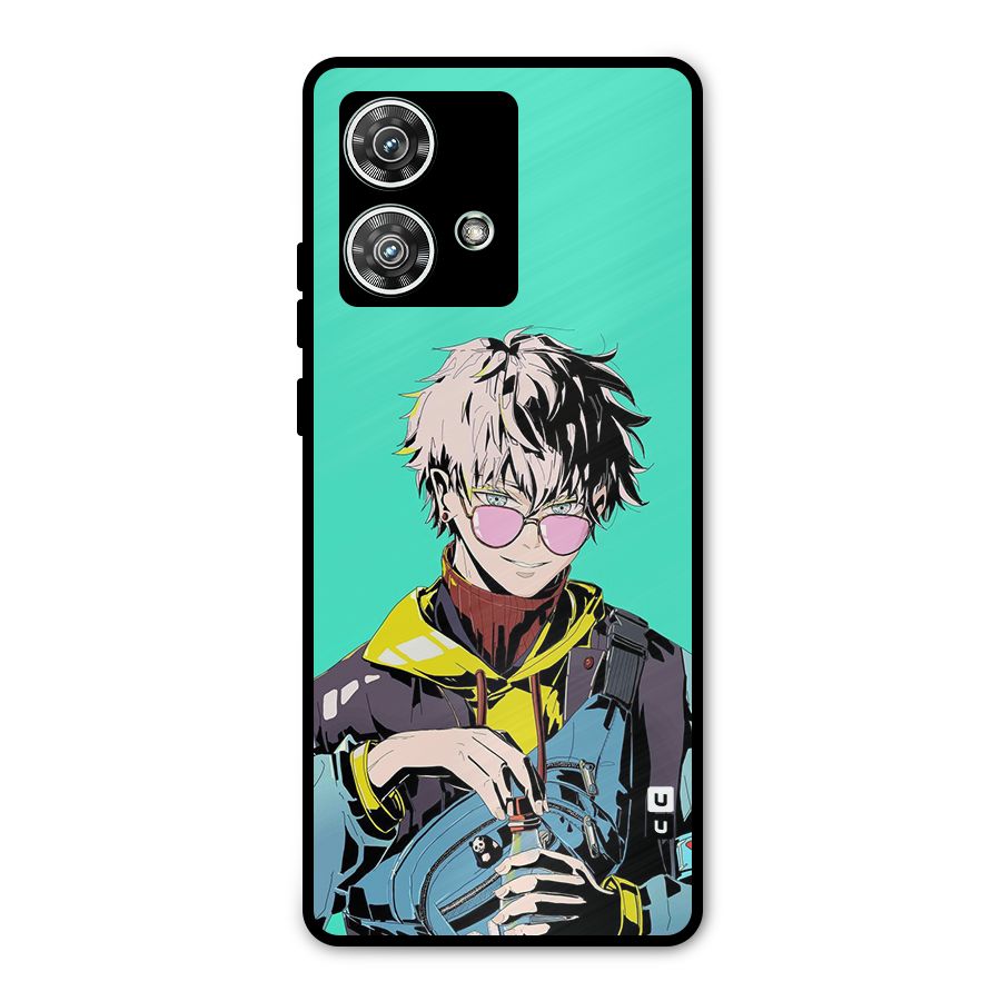 Cool Gojo Metal Back Case for Motorola Edge 40 Neo