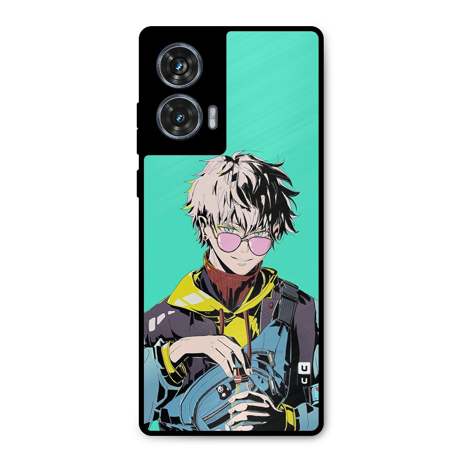 Cool Gojo Metal Back Case for Motorola Edge 50 Fusion