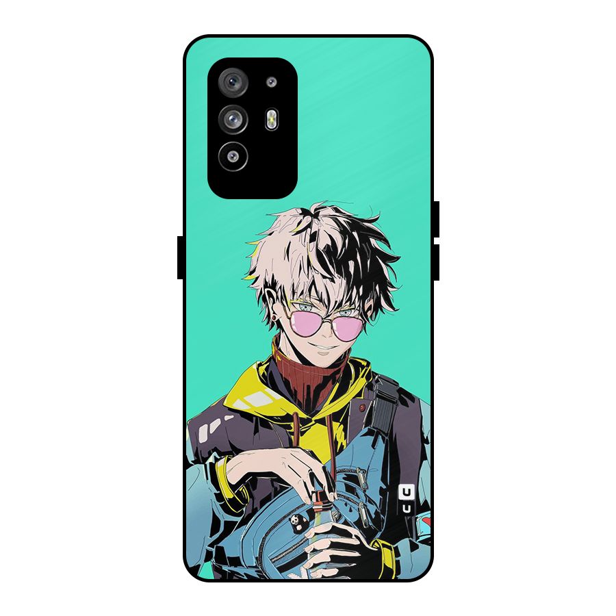 Cool Gojo Metal Back Case for Oppo F19 Pro Plus 5G