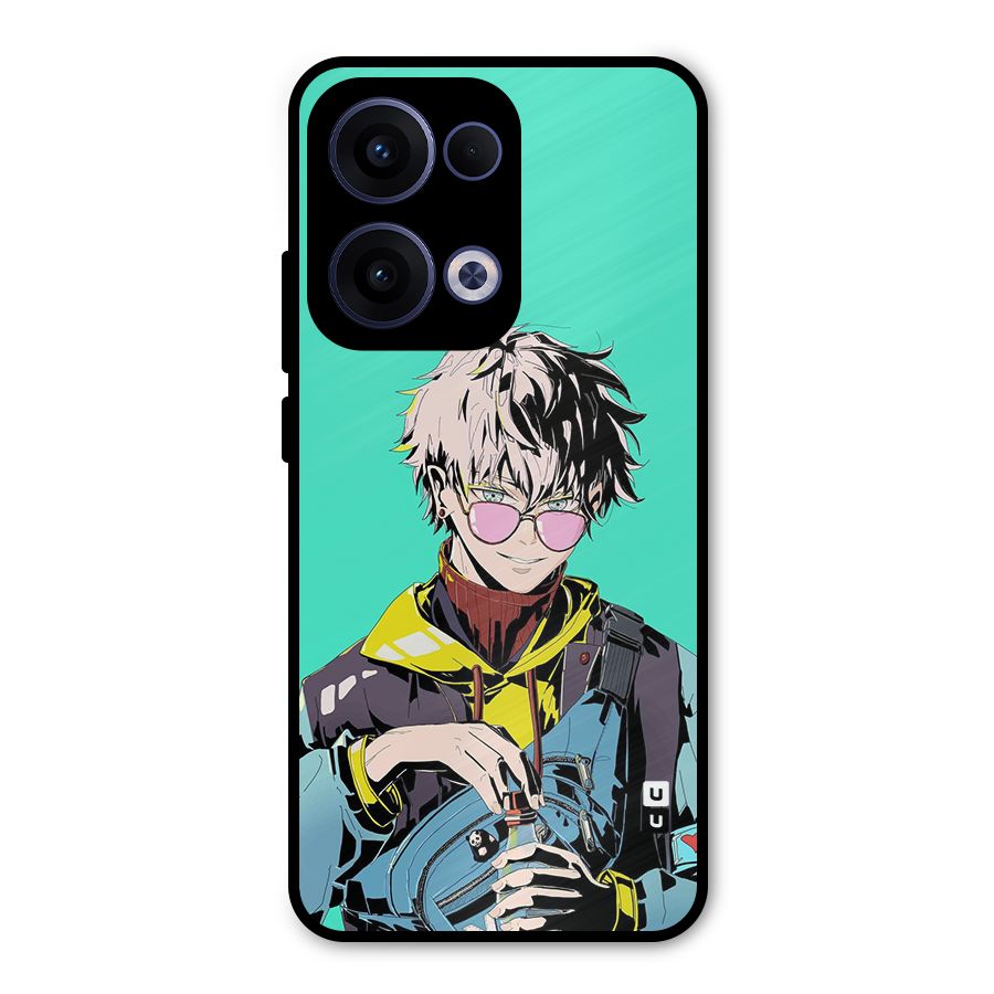 Cool Gojo Metal Back Case for Oppo Reno13