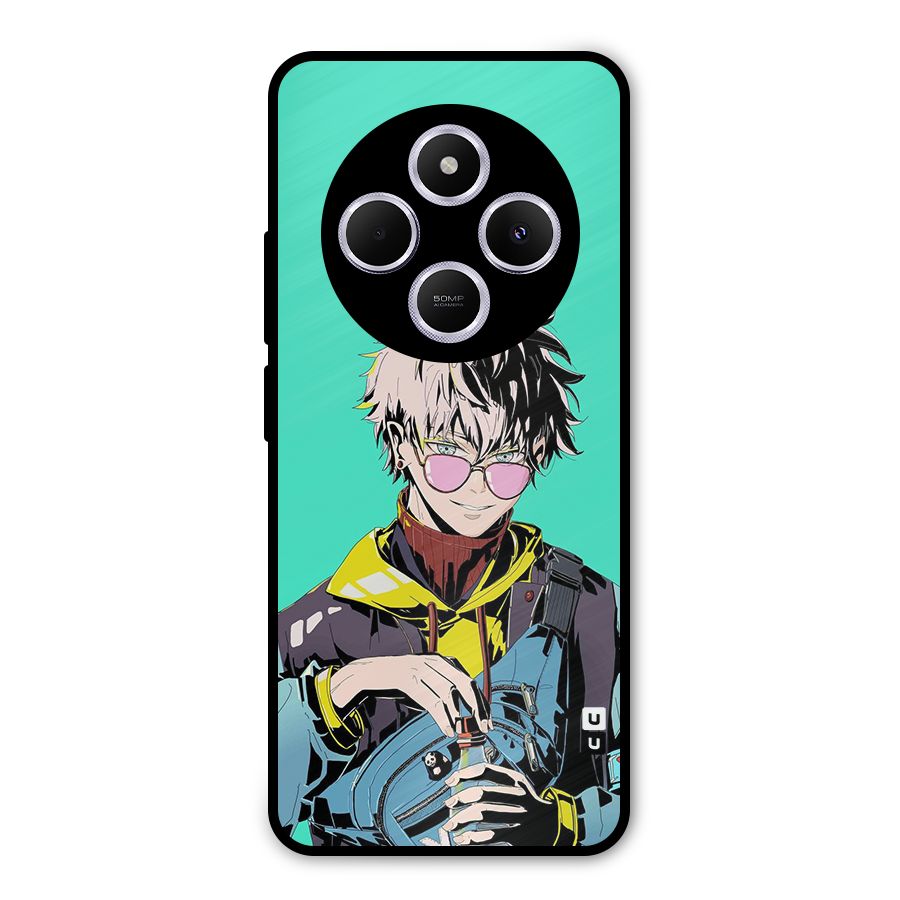 Cool Gojo Metal Back Case for Poco M7