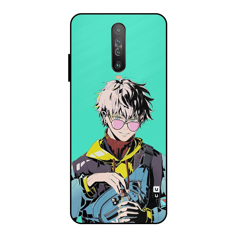 Cool Gojo Metal Back Case for Poco X2