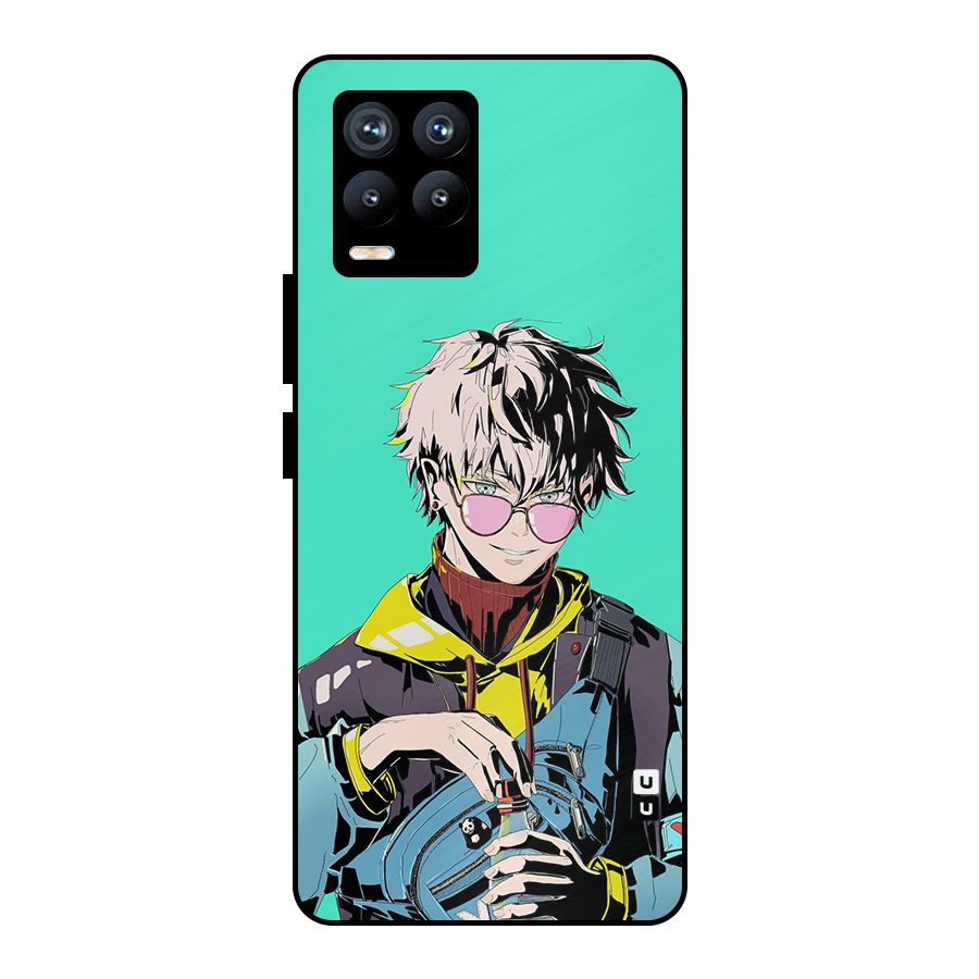 Cool Gojo Metal Back Case for Realme 8 Pro