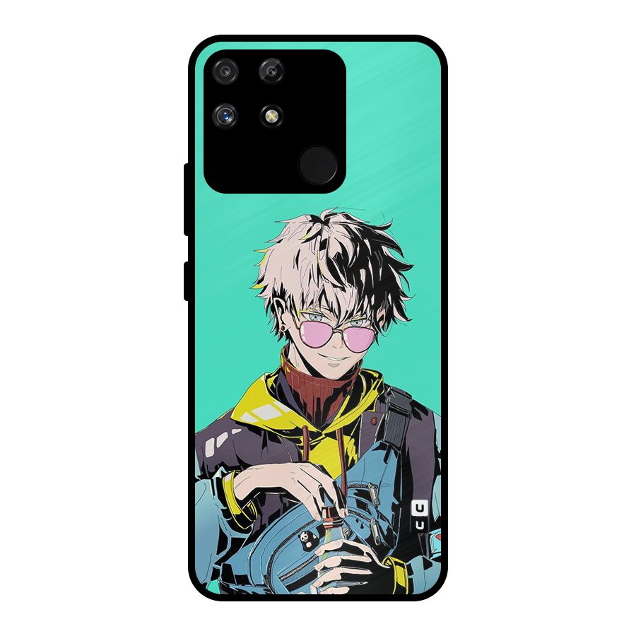 Cool Gojo Metal Back Case for Realme Narzo 50A