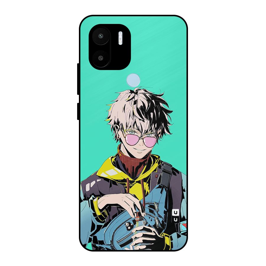 Cool Gojo Metal Back Case for Redmi A2+