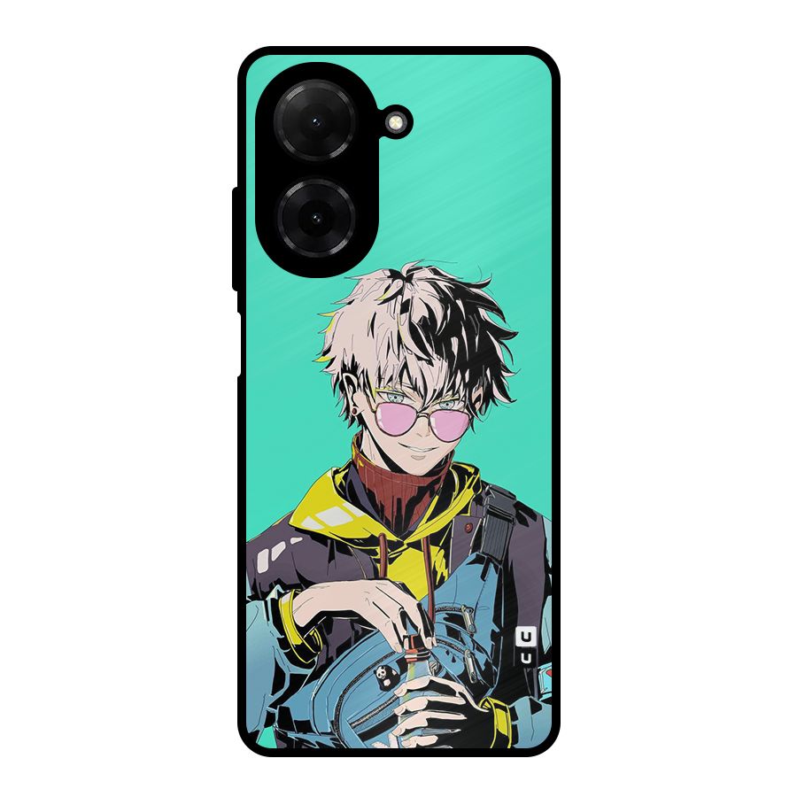 Cool Gojo Metal Back Case for Redmi A5 4G