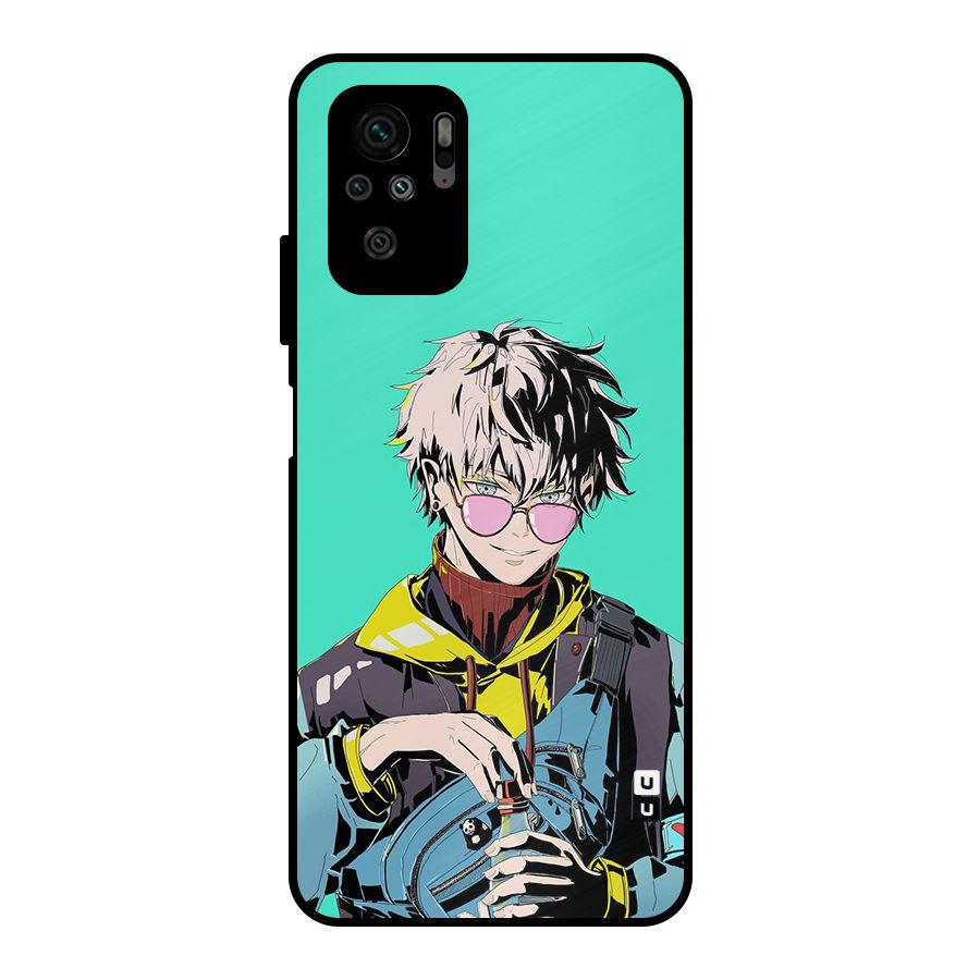 Cool Gojo Metal Back Case for Redmi Note 11 SE
